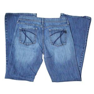 New York & Company Women's Medium Blue Boot Cut Jeans